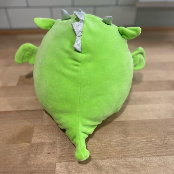 Retired Kellytoy Squishmallows 8β Desmund The Green Dragon 2021 Valentine Plush - Picture 5 of 7